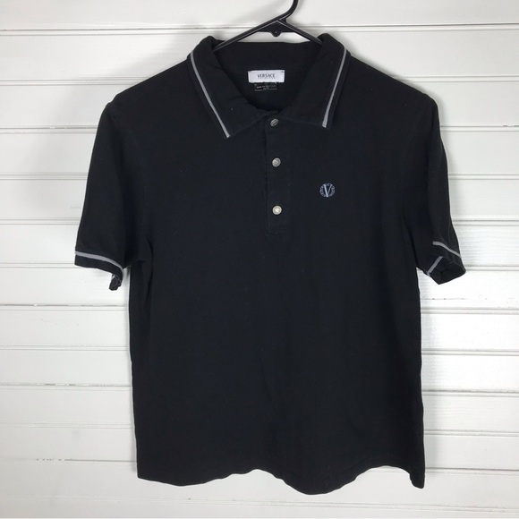 Versace Logo Polo Shirt Size L - Picture 1 of 5